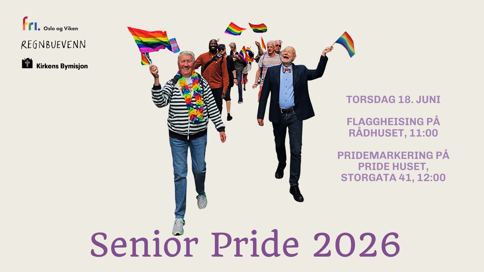 Senior Pride 2026 - bli med!