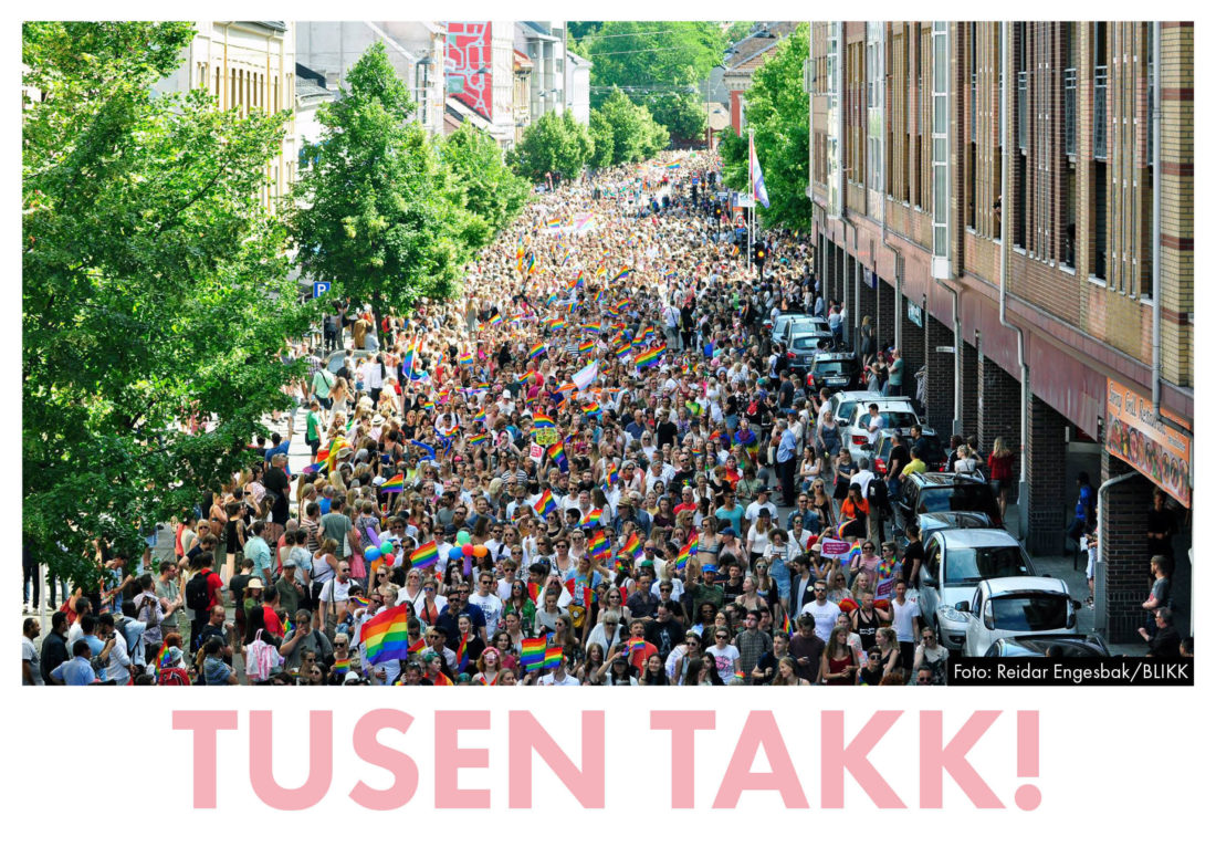 Tusen takk for en fantastisk Oslo Pride