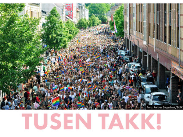 Tusen takk for en fantastisk Oslo Pride